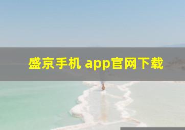 盛京手机 app官网下载